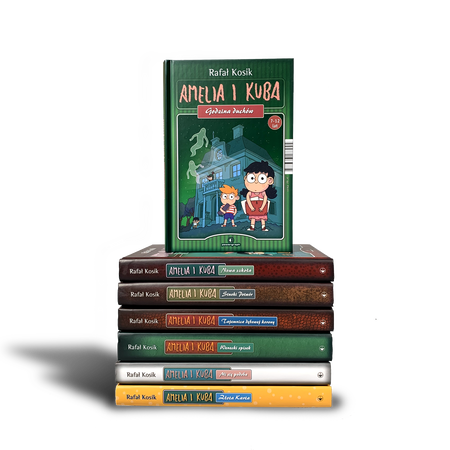 Okładka książki 7-pack: „Amelia i Kuba” – cała seria